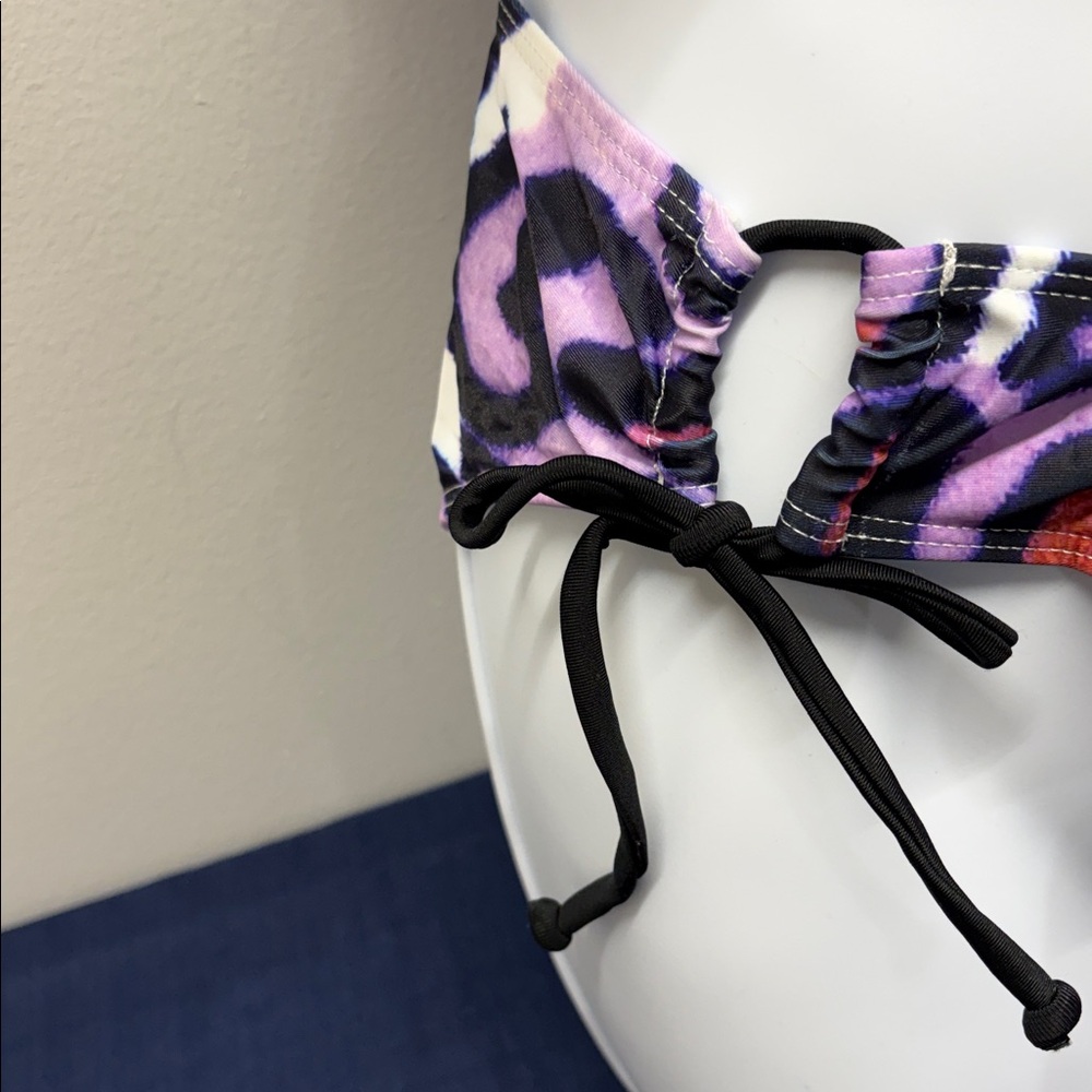 NEW Leopard Print Halter Bikini Set 2-piece swimsuit size XX-Large (2XL)tie side - Picture 4 of 10
